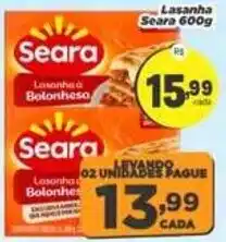 Amarelinha Supermercados Lasanha seara bolonhesa oferta