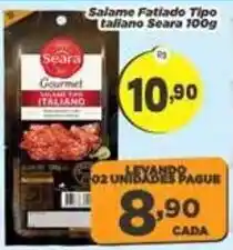 Amarelinha Supermercados Salame Fatiado Tipo Italiano Soara oferta