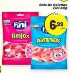 Amarelinha Supermercados Bala de gelatina fini beijos oferta