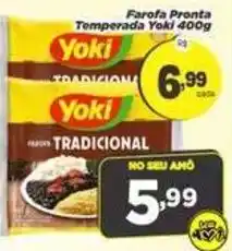 Amarelinha Supermercados Farofa pronta temperada yoki tradicional oferta