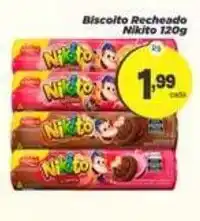 Amarelinha Supermercados Biscoito recheado nikito oferta