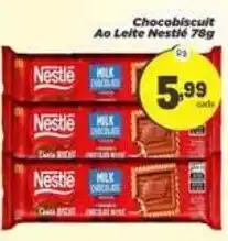 Amarelinha Supermercados Chocobiscuit Ao Leite Nestlé oferta