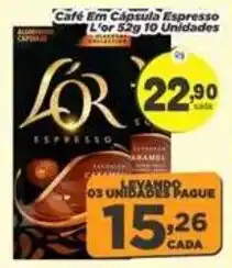 Amarelinha Supermercados Café Em Cápsula Espresso L'or oferta
