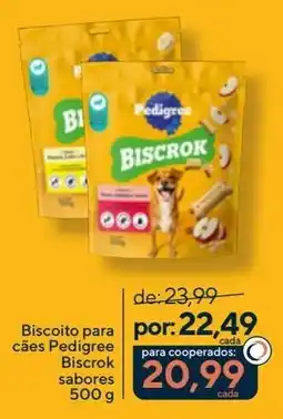Coop Biscoito para cães Pedigree Biscrok sabores oferta