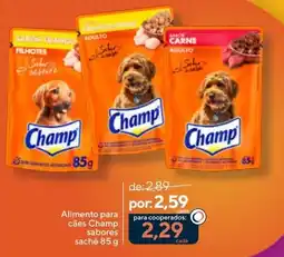 Coop Alimento para cães champ sabores sachê oferta