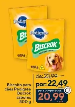 Coop Biscoito para cães Pedigree Biscrok sabores oferta