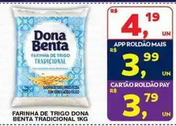 Roldão Farinha de trigo dona benta tradicional oferta