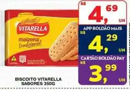Roldão Biscoito vitarella sabores oferta