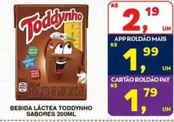 Roldão Bebida láctea toddynho sabores oferta