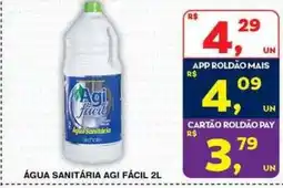 Roldão Água sanitária agi fácil oferta
