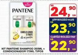 Roldão Kit pantene shampoo 350ml + condicionador 175ml tipos oferta