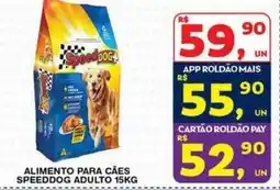 Roldão Alimento para cães speeddog adulto oferta