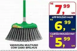 Roldão Vassoura multiuso com cabo brilhus oferta