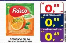 Roldão refresco em pó frisco sabores oferta