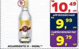 Roldão Aguardente 51 oferta