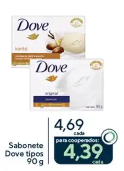 Drogaria Coop Sabonete dove tipos oferta