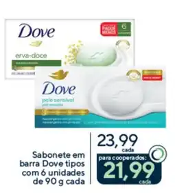 Drogaria Coop Sabonete em barra dove tipos oferta