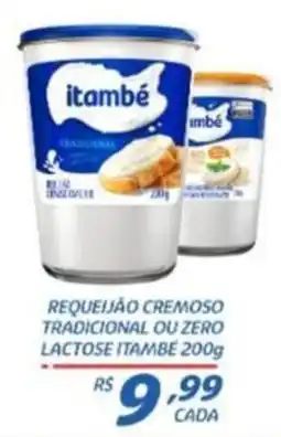 RECIBOM Requeijão cremoso tradicional ou zero lactose itambé oferta