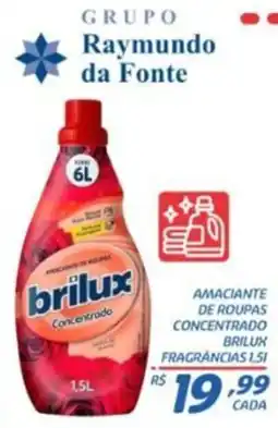 RECIBOM Amaciante de roupas concentrado brilux fragrâncias 1.5l oferta