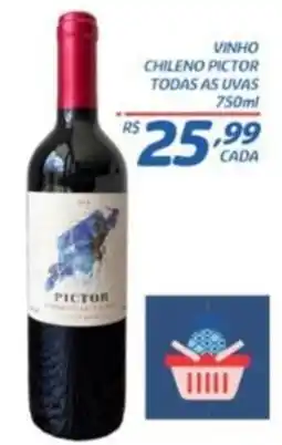 RECIBOM vinho chileno pictor todas as uvas oferta