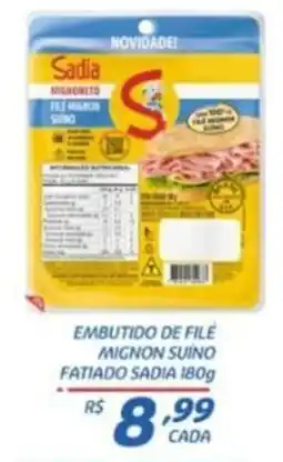 RECIBOM Embutido de file mignon suino fatiado sadia oferta