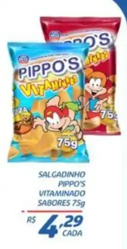 RECIBOM Salgadinho pippo's vitaminado sabores oferta