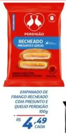 RECIBOM empanado de frango recheado com presunto e queijo perdigão oferta