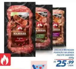 RECIBOM Linguiça recheada perdigão na brasa oferta