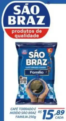 RECIBOM Café torrado e moído são braz família oferta