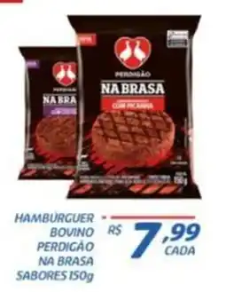 RECIBOM Hambúrguer bovino perdigão na brasa oferta