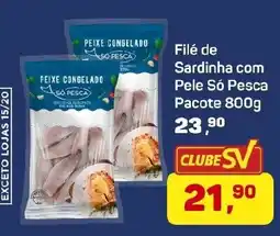 Supermercados São Vicente Filé de Sardinha com Pele Só Pesca oferta