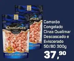 Supermercados São Vicente Camarão congelado cinza qualimar descascado e eviscerado oferta