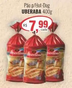 Uberaba Supermercados Pão p/Hot-Dog UBERABA oferta