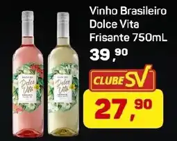 Supermercados São Vicente Vinho Brasileiro Dolce Vita Frisante oferta