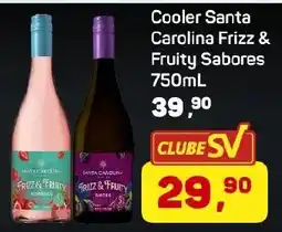 Supermercados São Vicente Cooler Santa Carolina Frizz & Fruity Sabores oferta