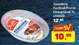 Supermercados São Vicente Assadeira descartável de alumínio oferta