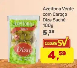 Supermercados São Vicente Azeitona Verde com Caroço Diza Sachê oferta