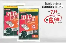 Uberaba Supermercados Esponja multiuso esfrebon lv4 pc3 oferta