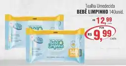 Uberaba Supermercados Toalha Umedecida Bebê Limpinho oferta