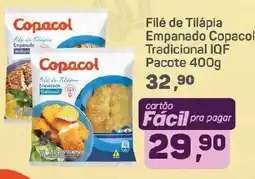 Supermercados São Vicente Filé de Tilápia Empanado Copacol Tradicional IQF oferta