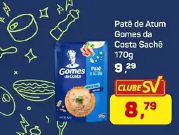 Supermercados São Vicente Patê de Atum Gomes da Costa Sachê oferta