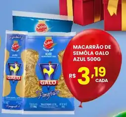 Rede Econômica de Supermercados Macarrão de semóla galo azul oferta