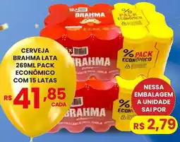 Rede Econômica de Supermercados Cerveja brahma lata oferta
