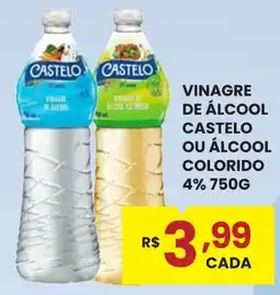 Rede Econômica de Supermercados vinagre de álcool castelo ou álcool colorido oferta