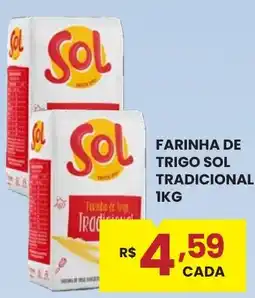 Rede Econômica de Supermercados Farinha de trigo sol tradicional oferta