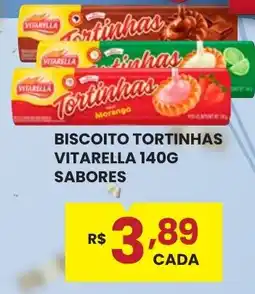 Rede Econômica de Supermercados Biscoito tortinhas vitarella oferta