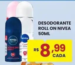 Rede Econômica de Supermercados Desodorante roll on nivea oferta