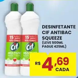 Rede Econômica de Supermercados Desinfetante cif antibac squeeze oferta