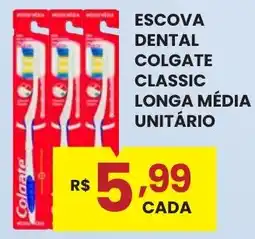Rede Econômica de Supermercados Escova dental colgate classic longa média oferta