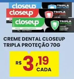 Rede Econômica de Supermercados Creme dental closeup tripla proteção oferta